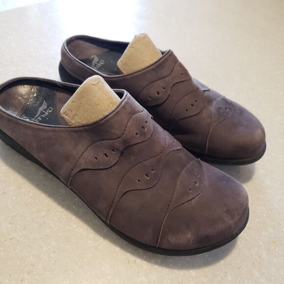 Dansko Womens Glenna Clogs EU 39 US 8 Grey Comfort Slip On Shoes - Picture 1 of 7